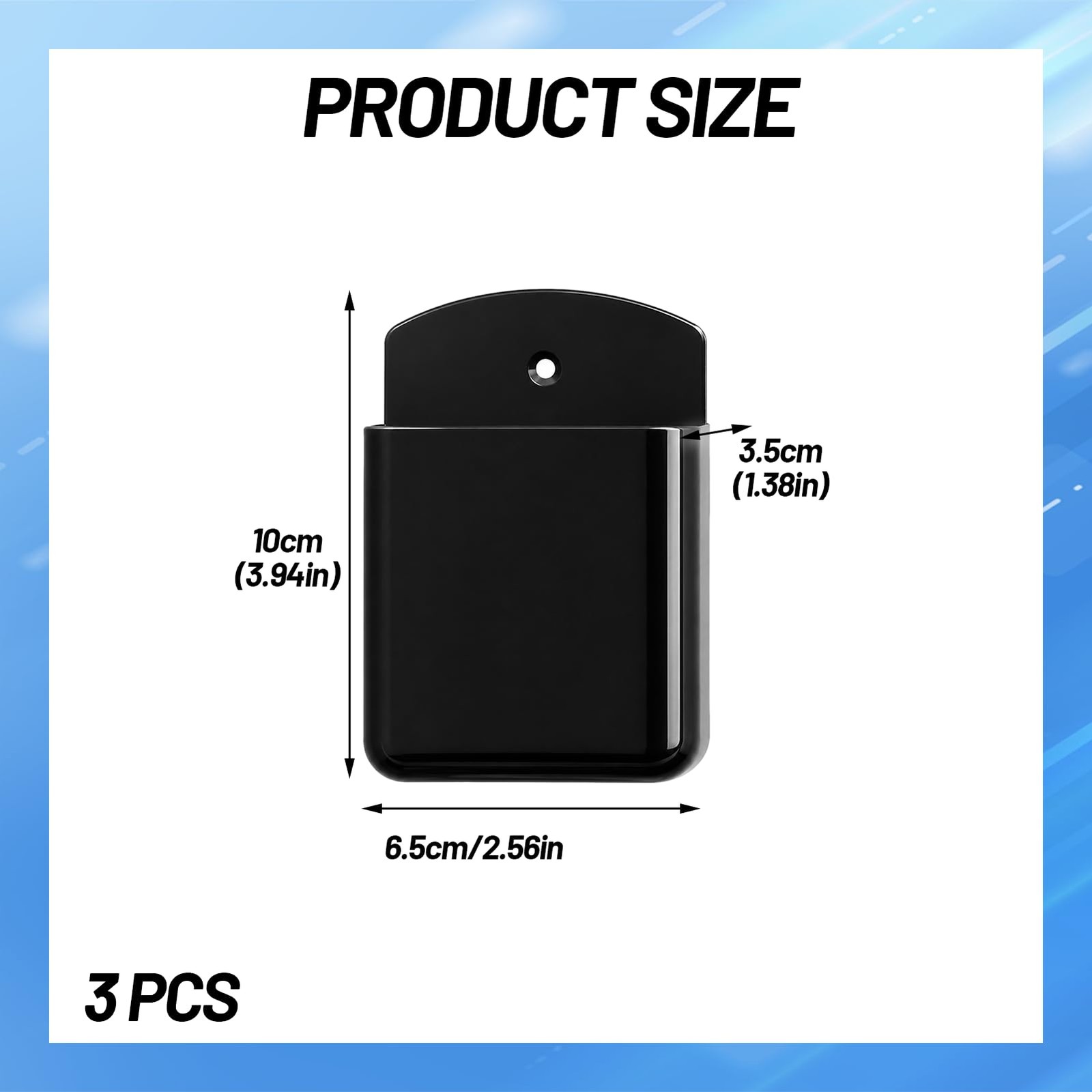 3Pcs Remote Control Holders Wall Mount, Self Adhesive Wall Remote Holder for
