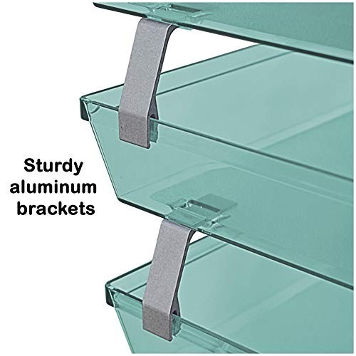 3 Tier Letter Tray Side Load Letter Size A4 Desktop File Organizer Plastic