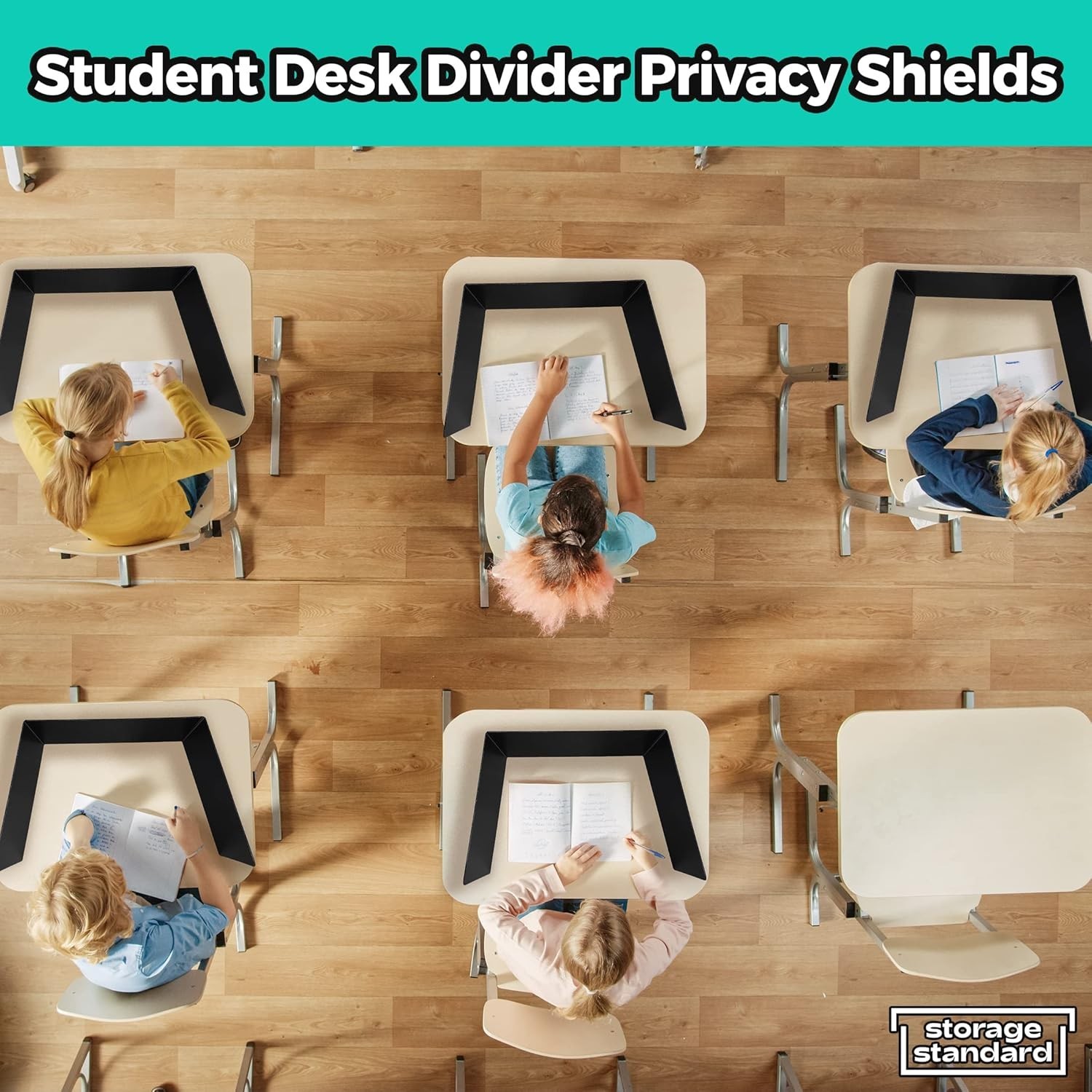 22-Pack Desk Dividers for Students – Durable & Waterproof Plastic Study Carre…