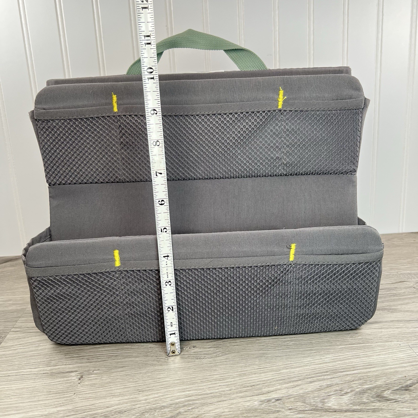 IKEA OVNING Desk Organizer Grey Cloth Storage Standing Supply Holder 12.5 x 10″