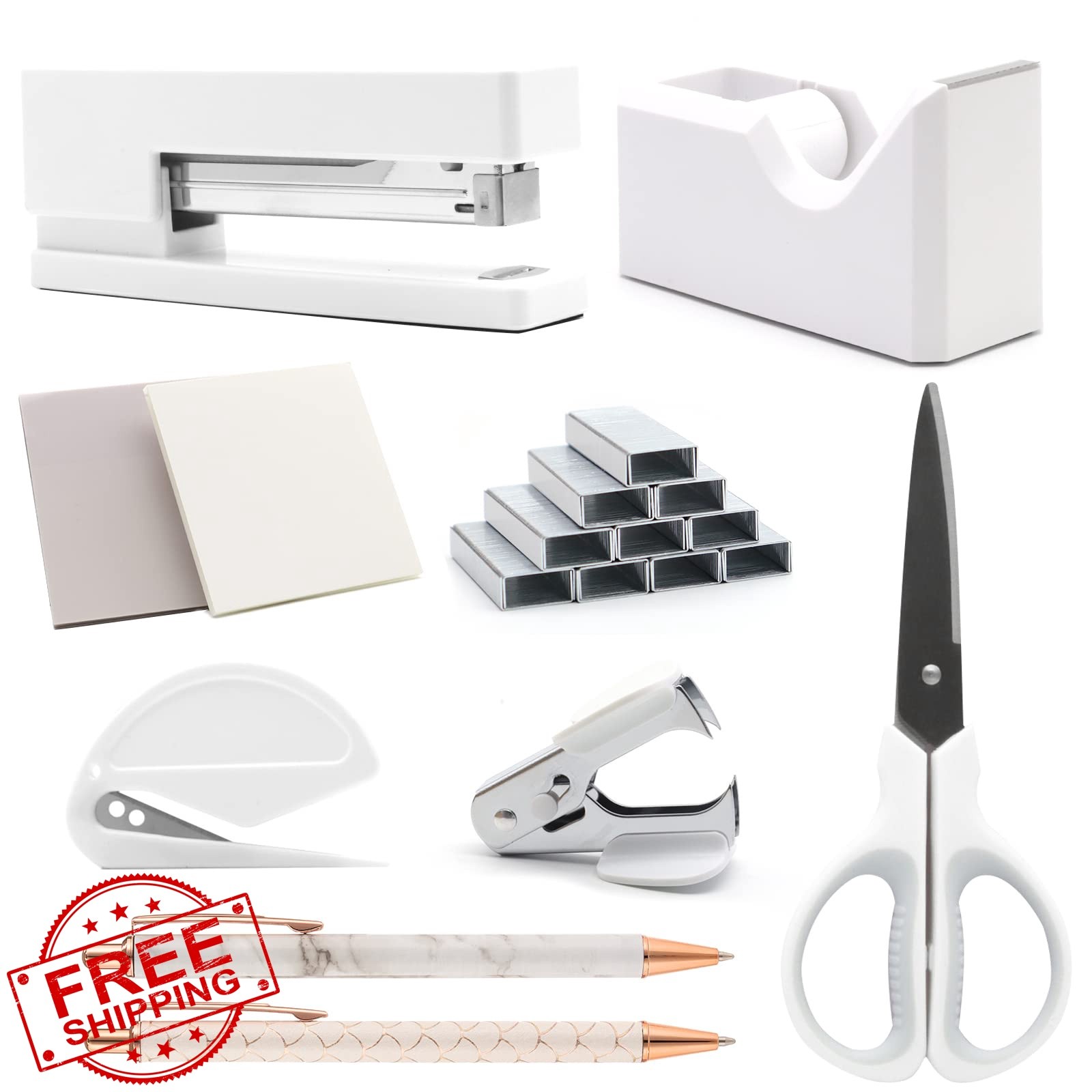 Shellvcase White Desk Accessory Set