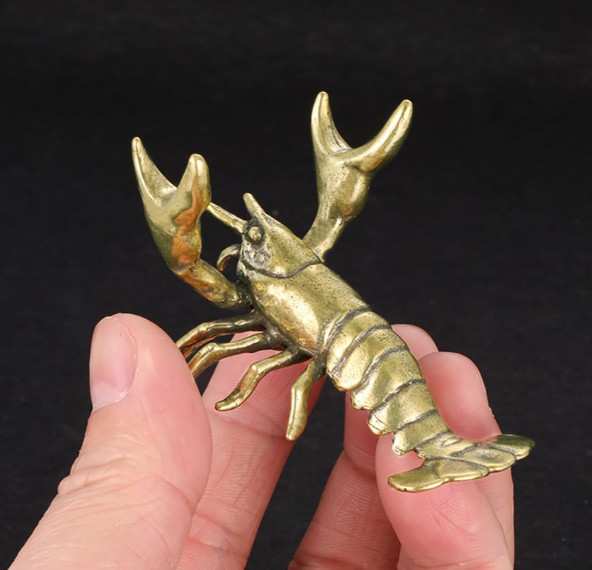 Weightlifting lobster Desk Pen Stand,Funny lobster Pen Holder,Desk Rack Storage