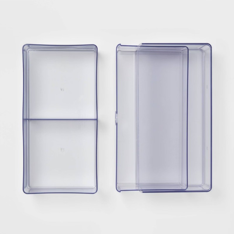 Clear Stackable Drawer: Plastic Utility Storage