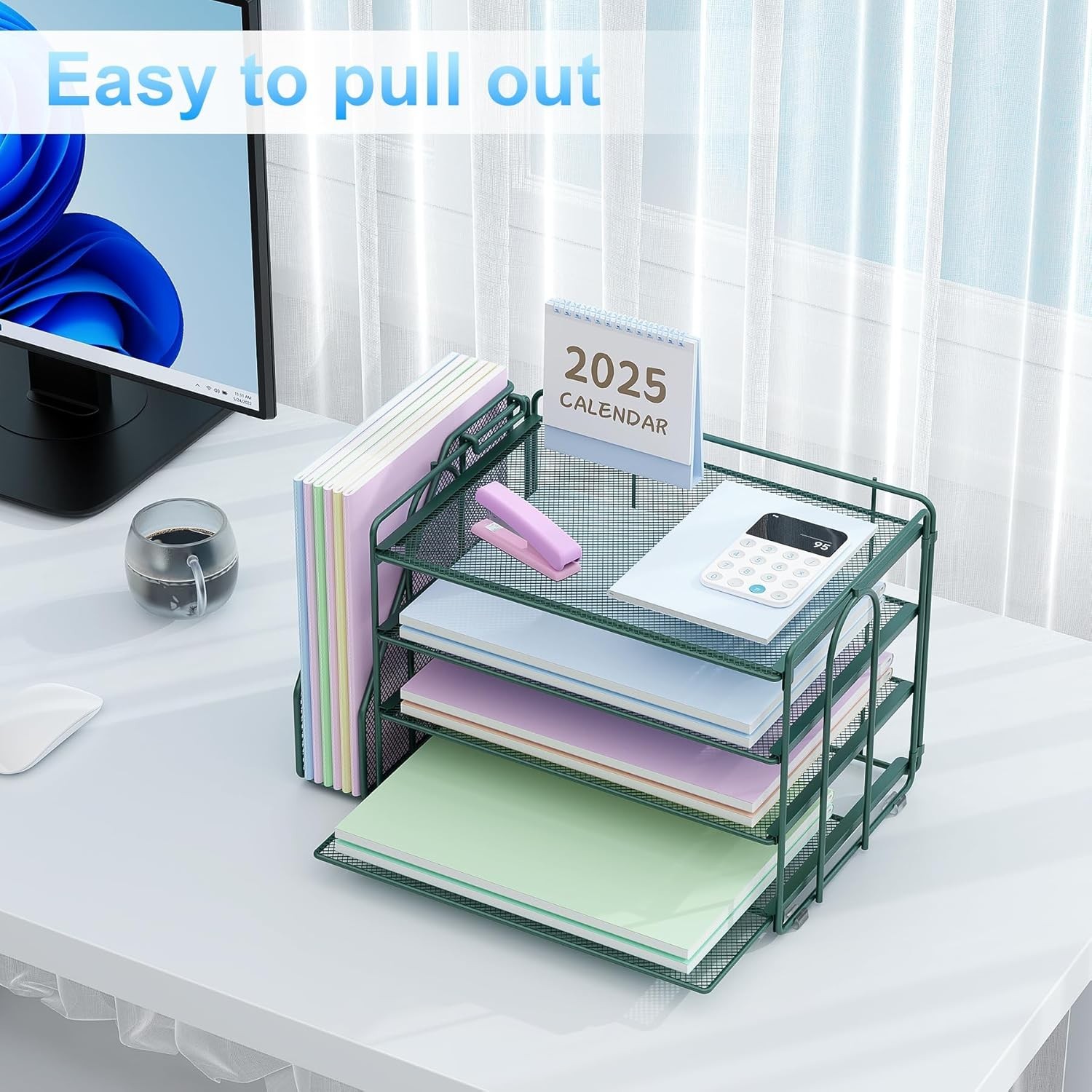 Paper Organizer, Desk Organizers and Accessories for Desk with File organizer…