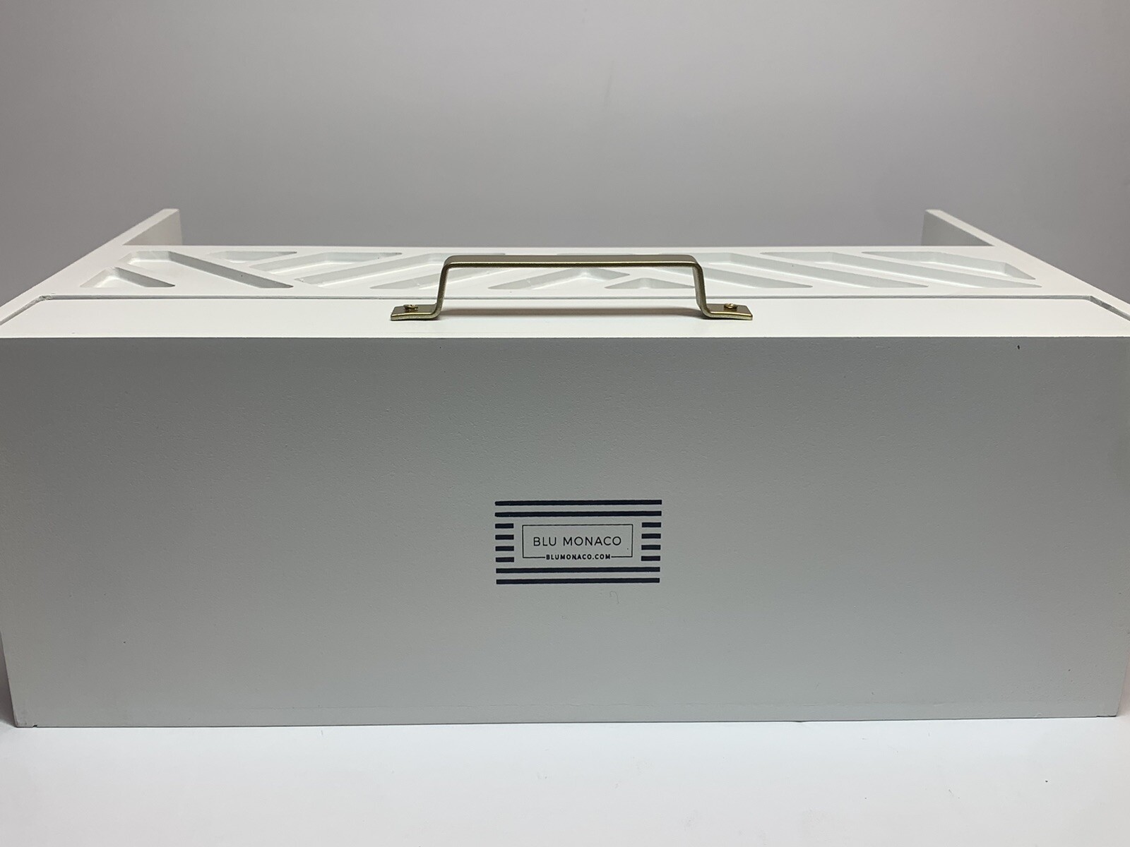 Blu Monaco White Wooden Mail Organizer with Drawer, Desk Caddy, Home Office New