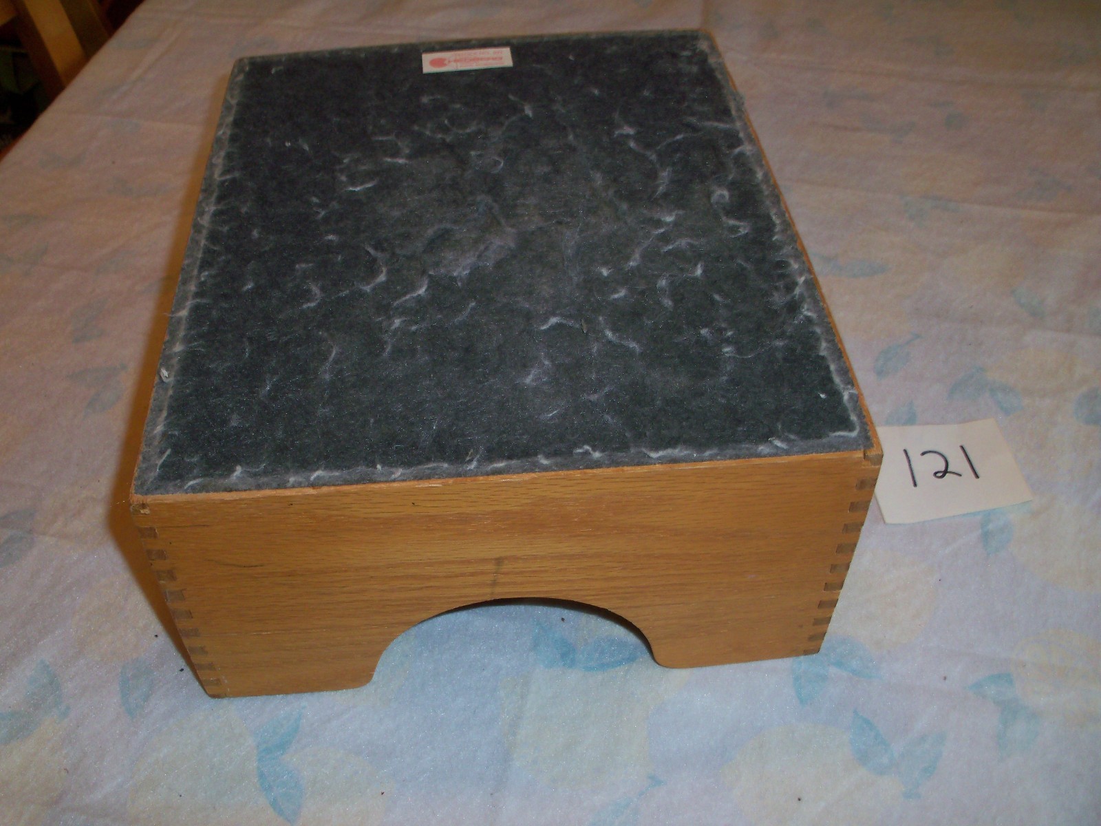 Vintage Hedberg 821 Large Tall Wood Desk Tray Letter File Dovetail Organizer USA