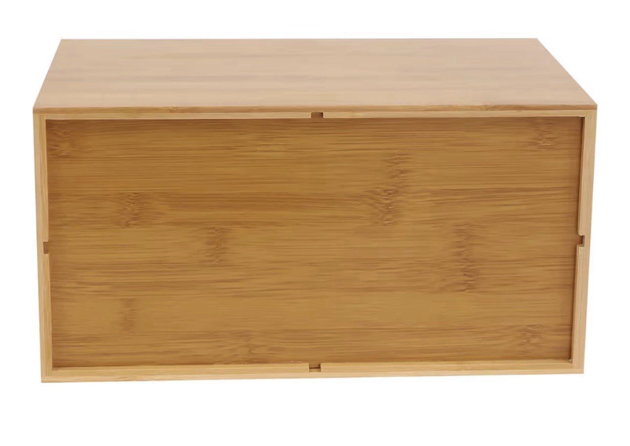 NEW Bamboo Desk Organizer 4 Drawers Tabletop Storage Box