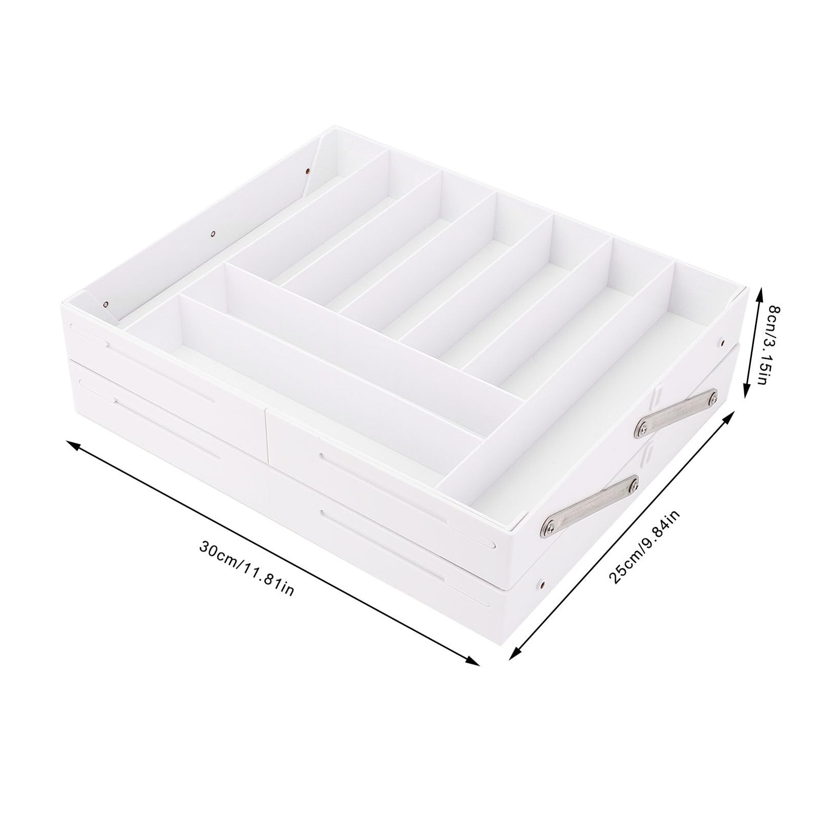 Extra Large and High Drawer Organizer, 2 Tier Expandable Desk Organizer, Mult…