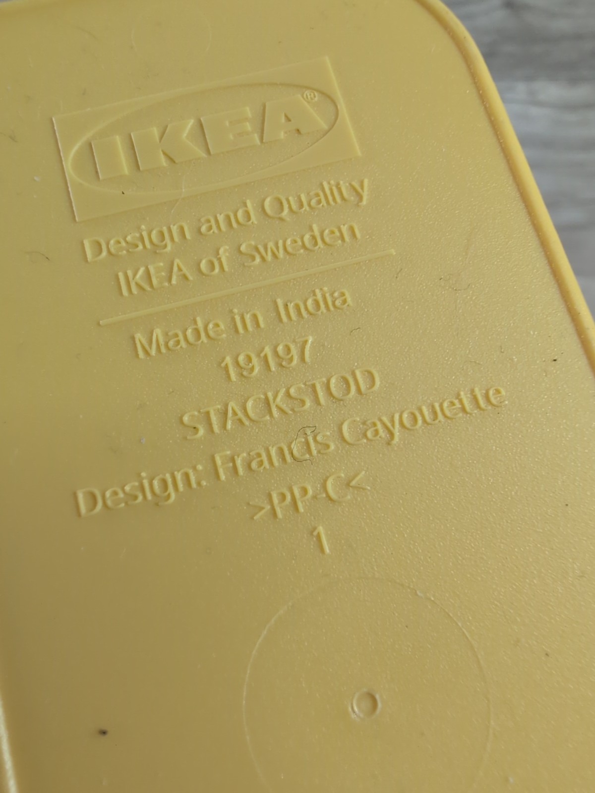 Vintage IKEA STACKSTOD Desk organizer Made in India In Yellow Color