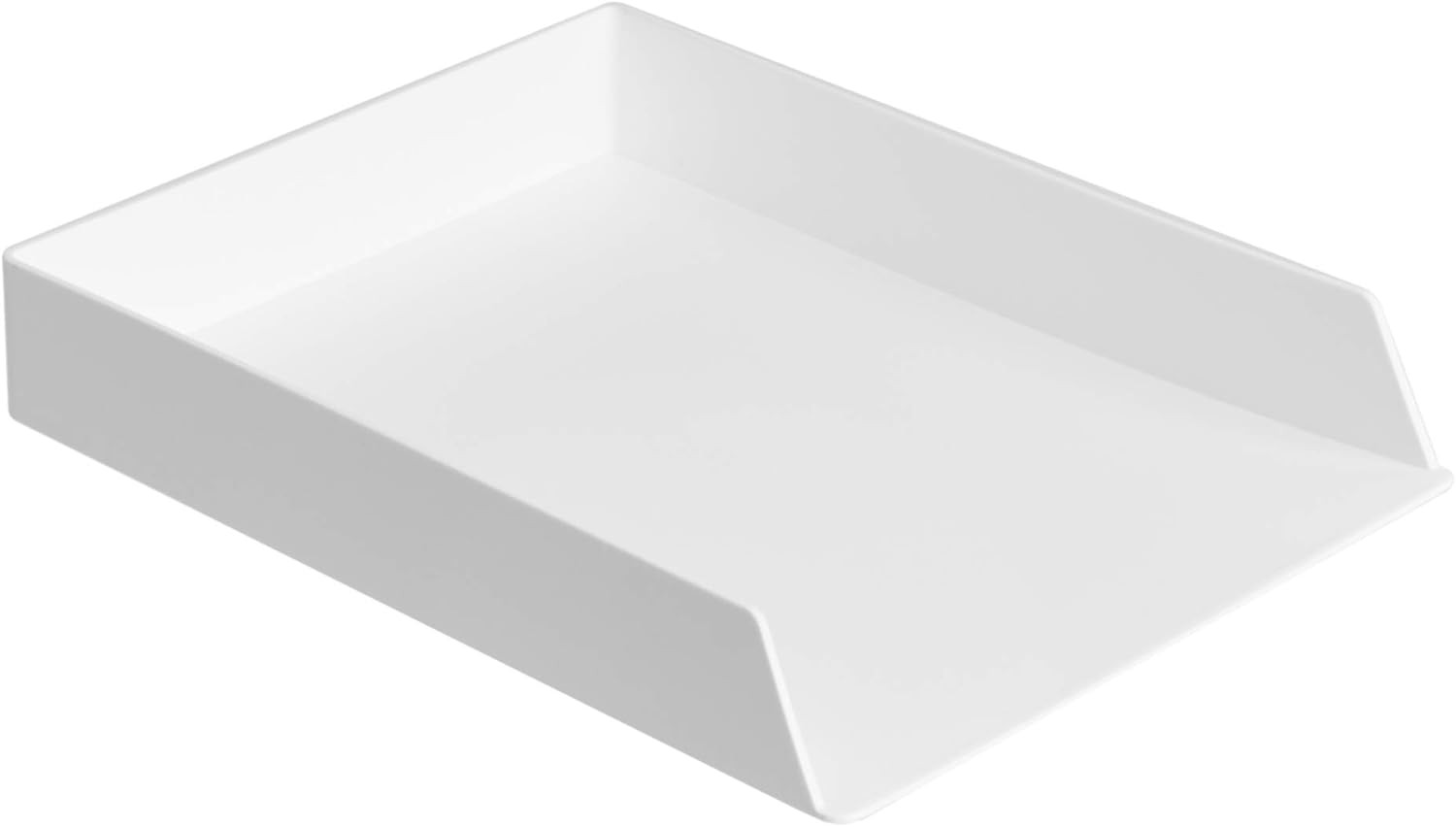 Rectangular Plastic Desk Organizer, Letter Size Tray for Documents, 13 X 9.7 X 2