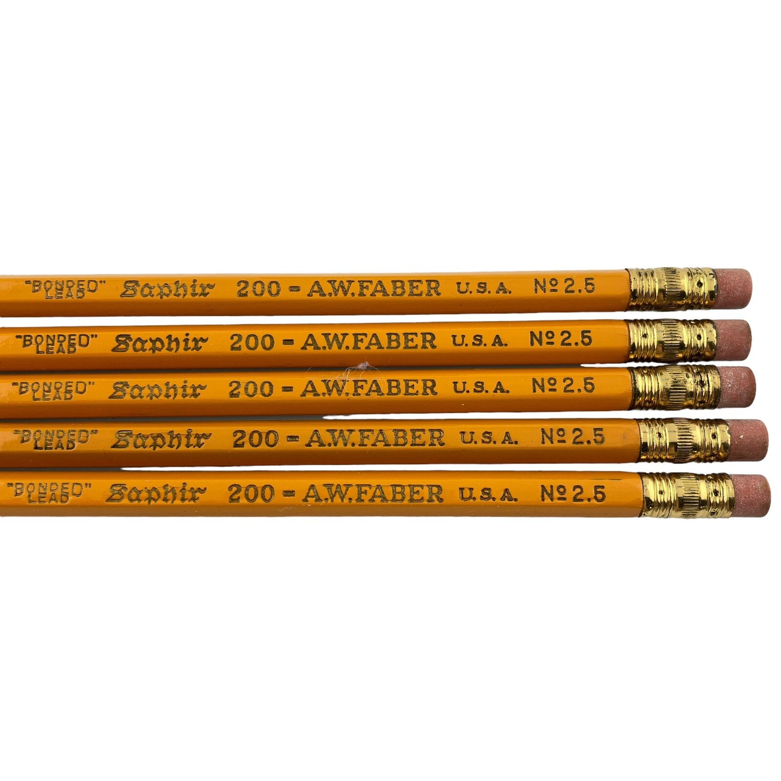 Pencil Holder Handmade w Faber Saphir Pencils Junior Achievement Craft