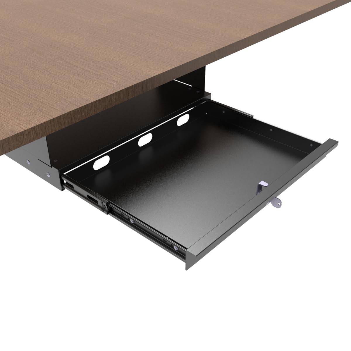 QiaoYoubang 17-inch-wide Lockable 17.2″ W x 5.2″ H x 12.7″ D, Black