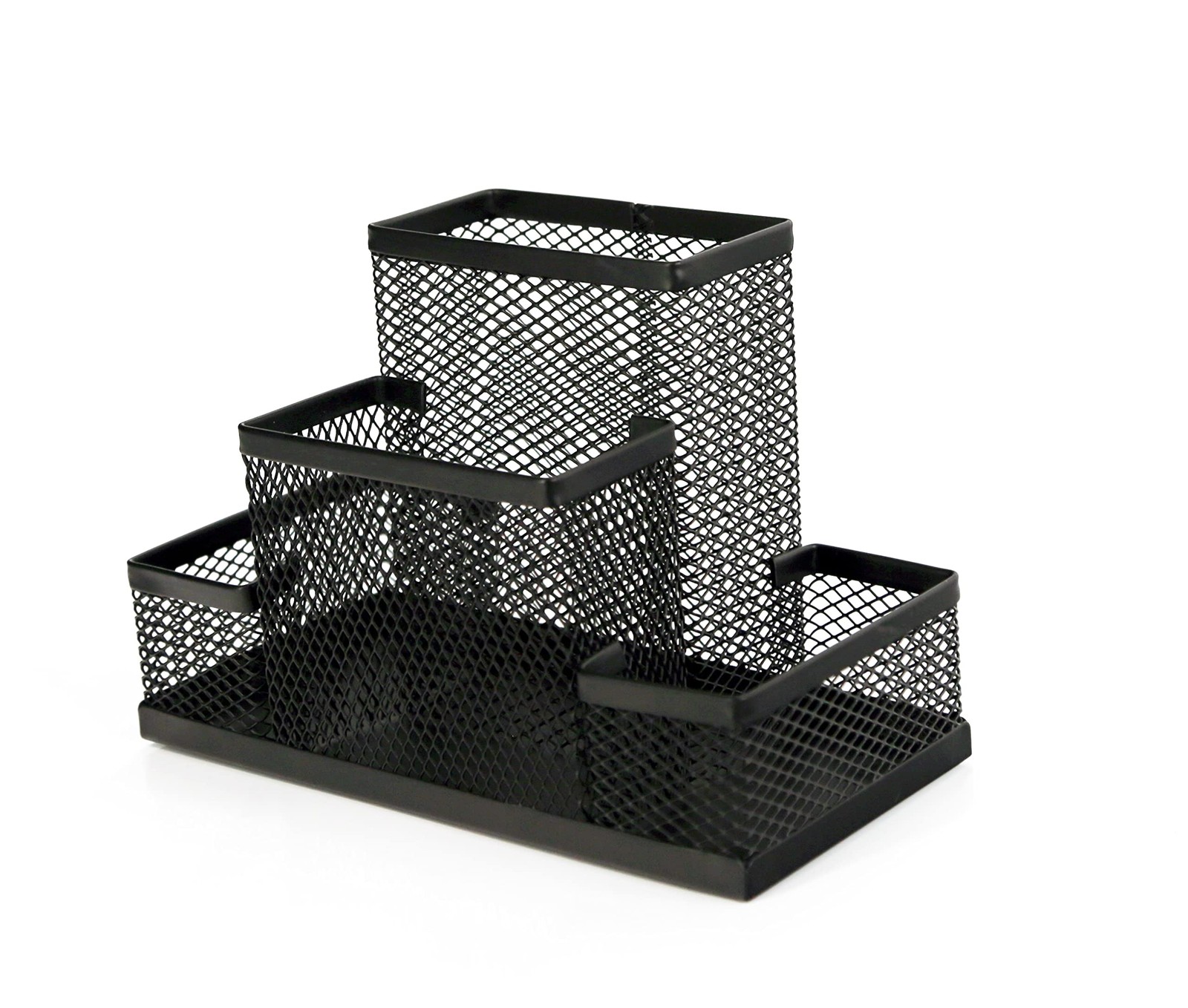 Pen Holder and Desk Organizer Caddy, 4 Compartment Storage for Pencils Pens S…