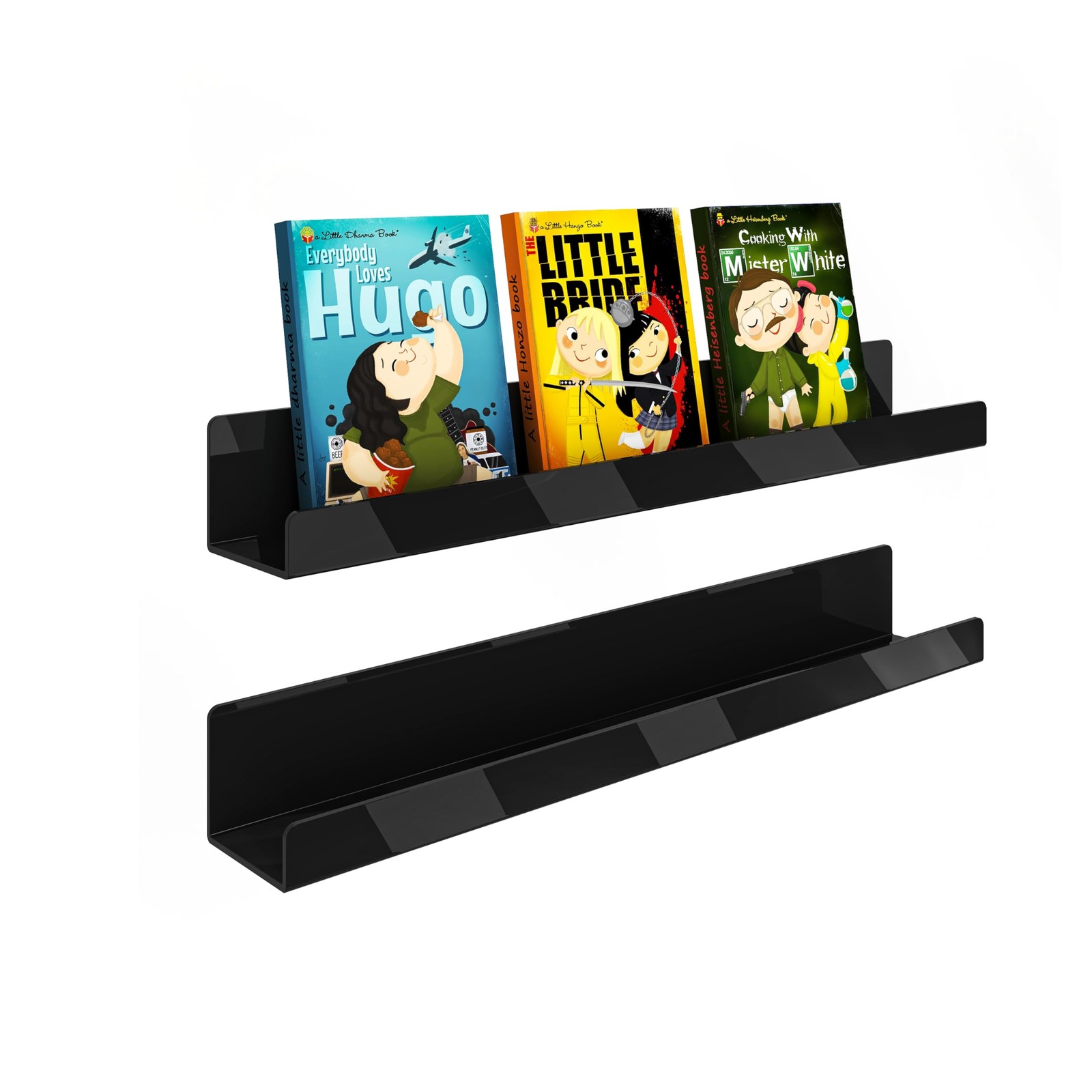 Magnetic Book Shelf for Whiteboard: Acrylic Book Display Shelf with Strong Ad…