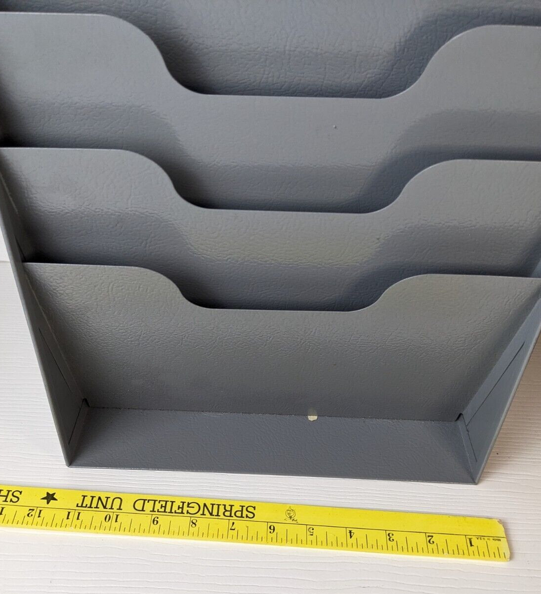 BUDDY PRODUCTS Industrial Letter Tray Metal Desk Organizer (Gray) Made in U.S.A.