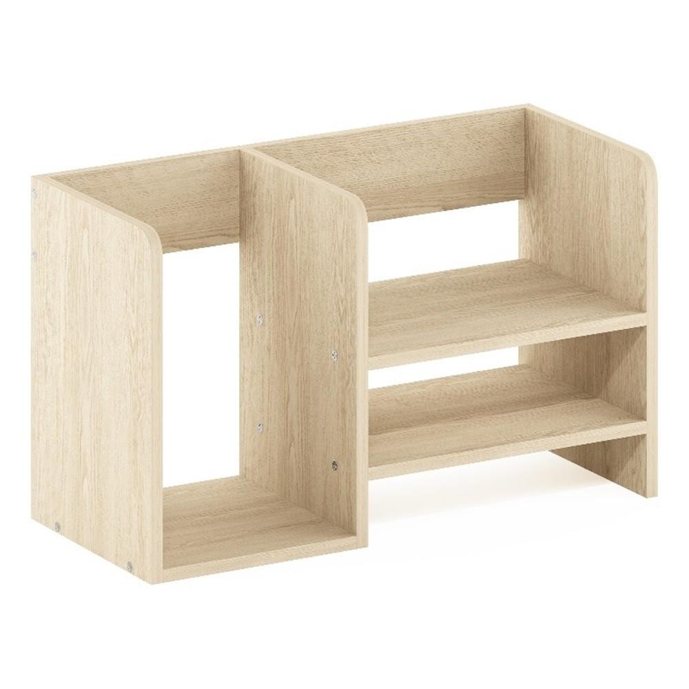 Furinno HERMITE Wood Desktop Book and Home Office Supplies Storage Bauhaus Oak