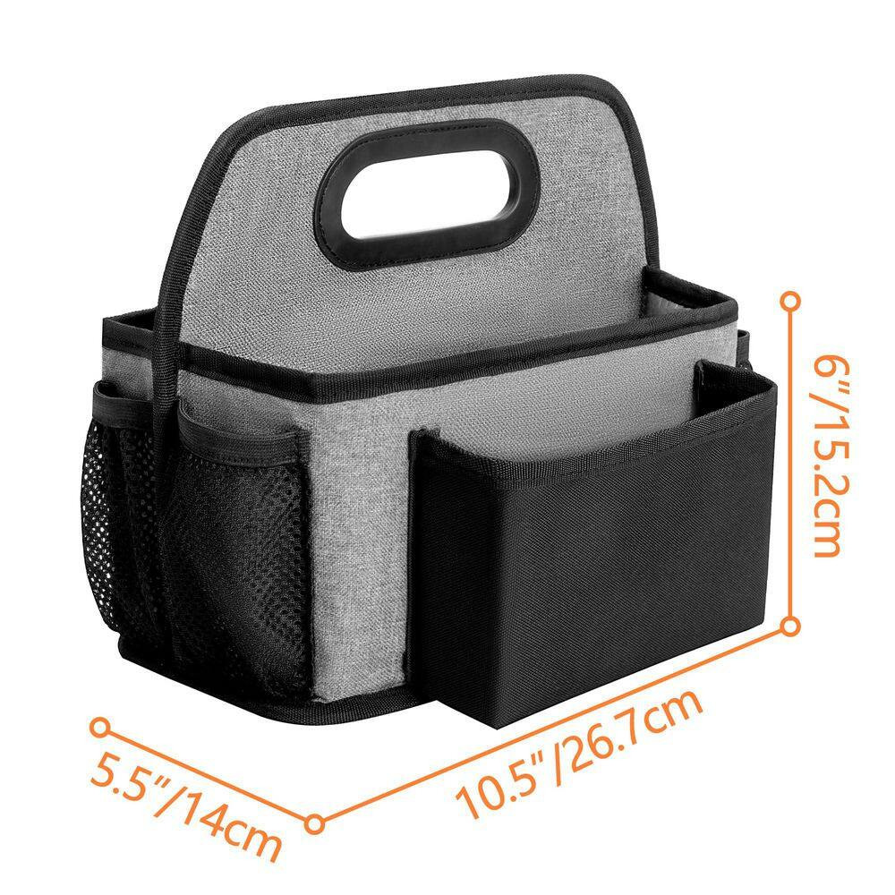 Metal Paper Plate Organizer with 4 Compartments Utensil Holder Caddy for Counter