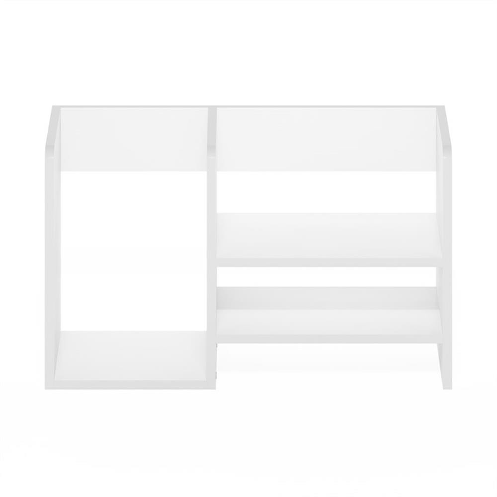 Pemberly Row Wood Desktop Book and Home Office Supplies Storage in White