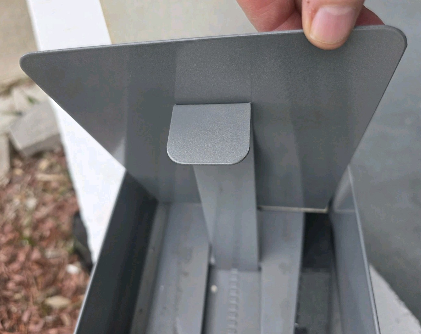 NEBS Metal Drop Side Posting File Tray 944 Grey 12inx7inx4in