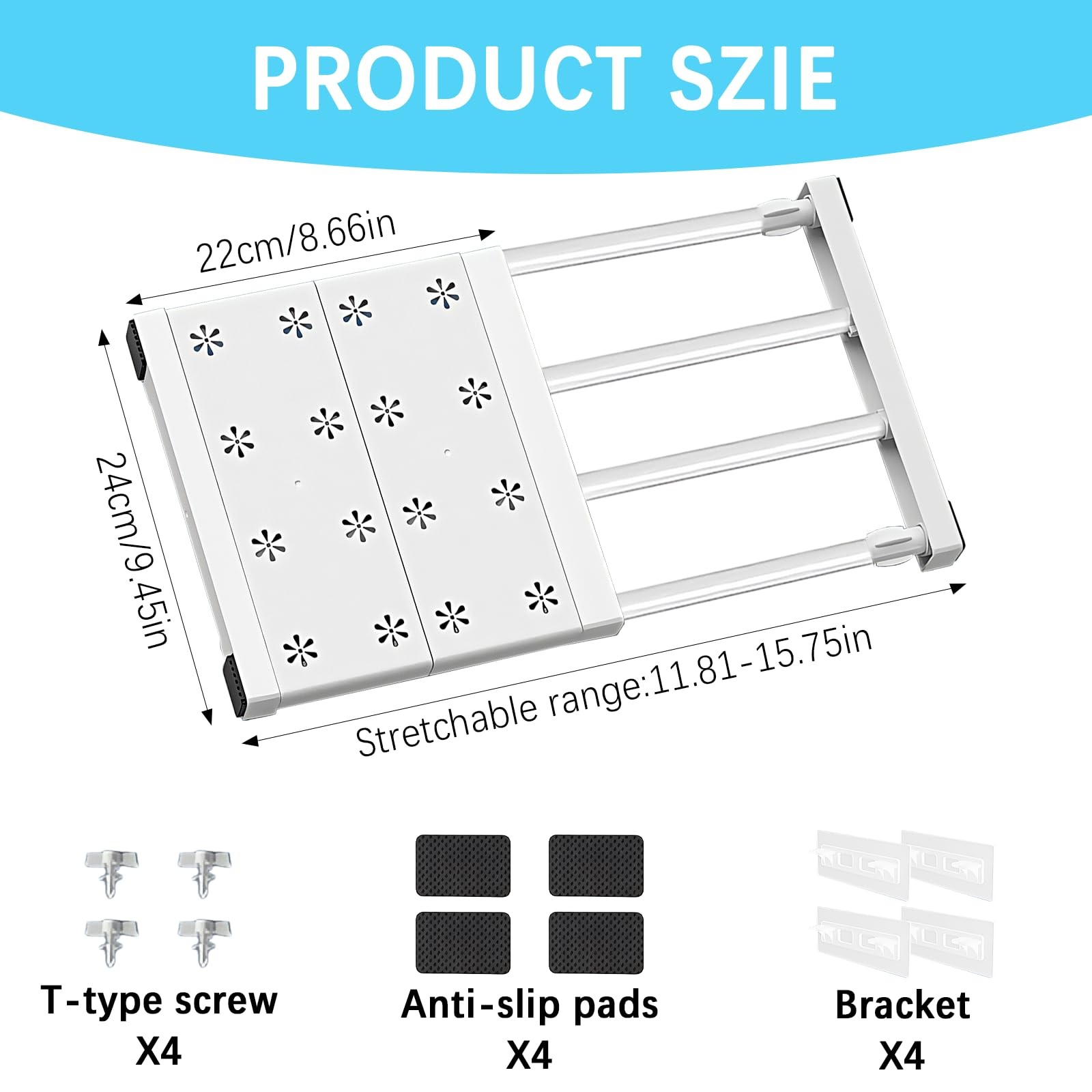 2 Pcs Locker Shelf Organizer – Adjustable Locker Divider Mate with 22 Lbs Str…