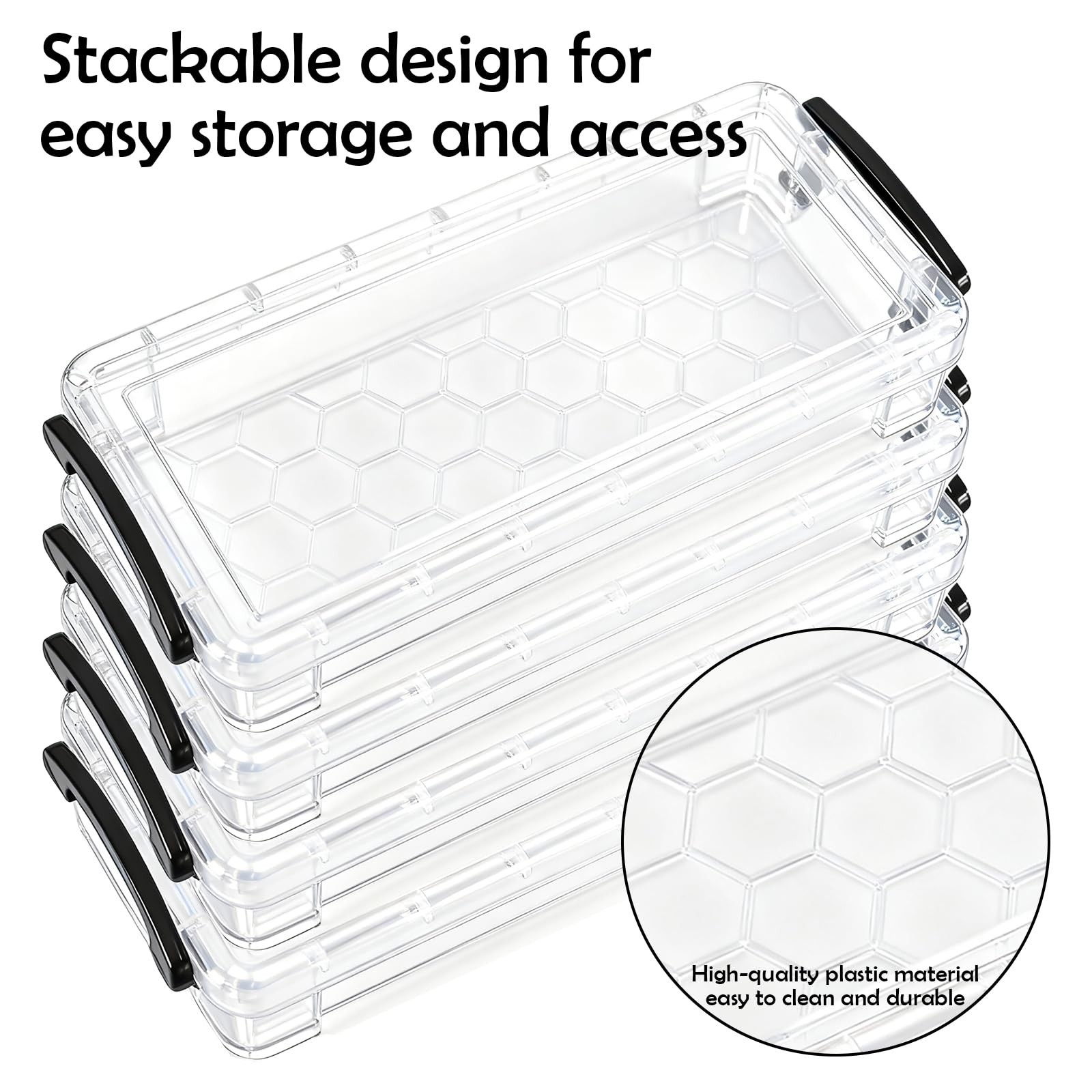 8 Pcs Extra Large Pencil , 8.5 x 4 x 1.6 Inch Plastic Clear Crayon with Snap …
