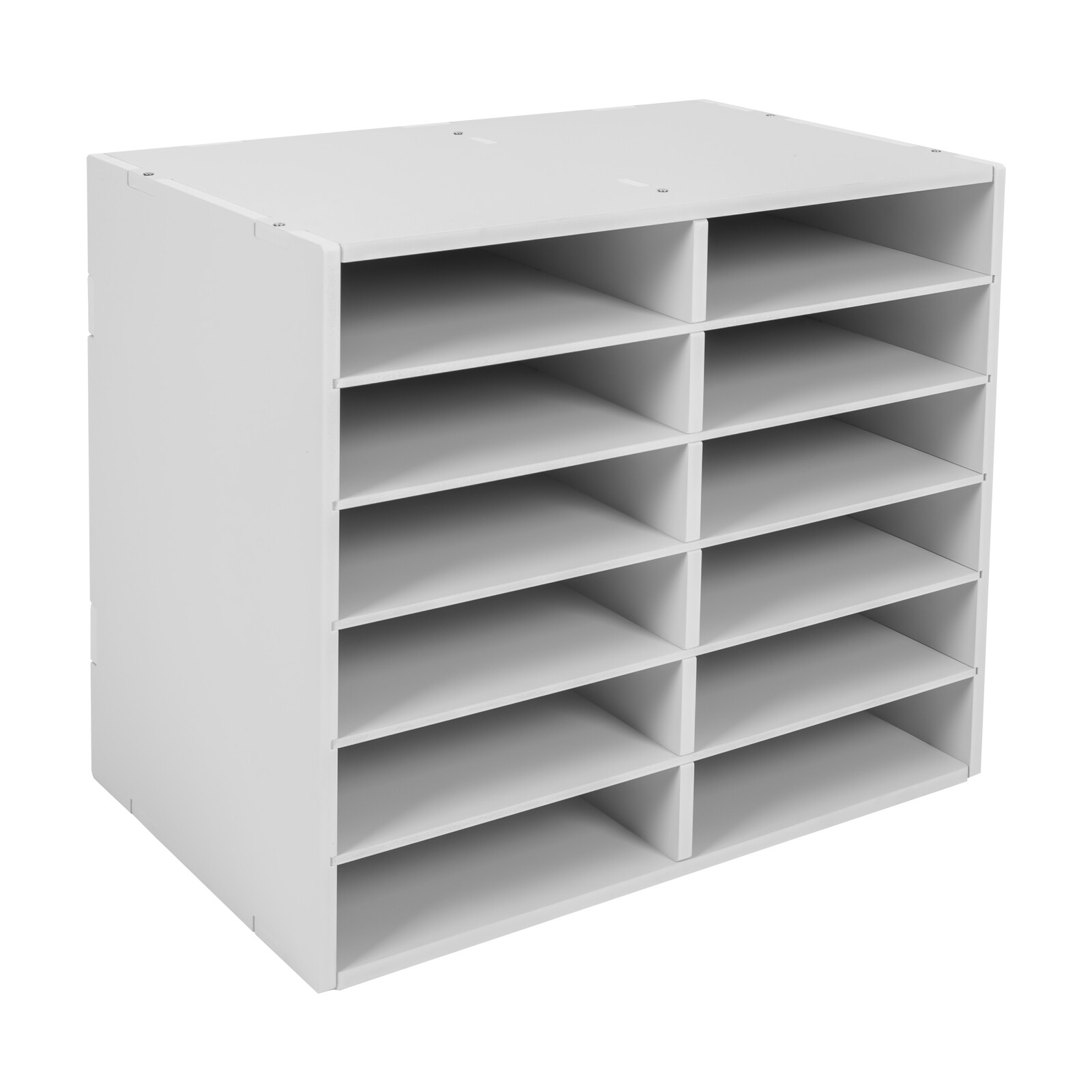 12Compartments Literature Organizer File Sorter Mail Center Holder Paper Cabinet