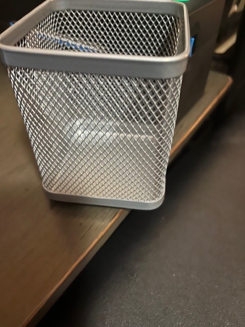 TRU RED Stackable Wire Mesh Pencil Cup/Pencil Holder Silver TR57576
