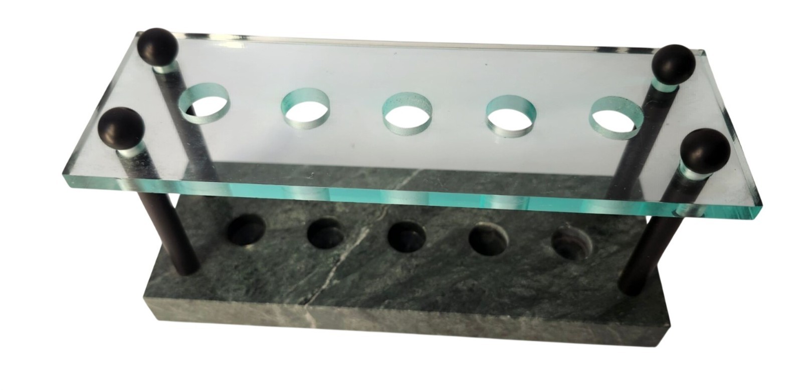 Marble like material holder for accessories writing pens or barware holder desk