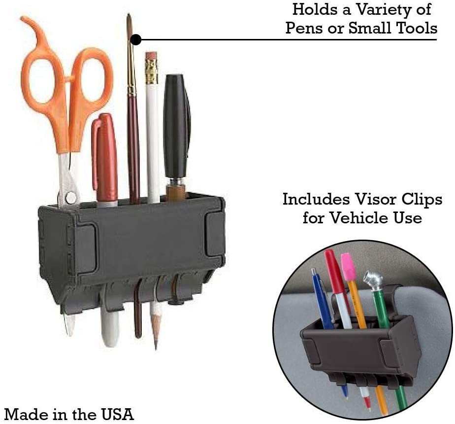 Pen Grip, Pencil Holder in Black (2 Pack)