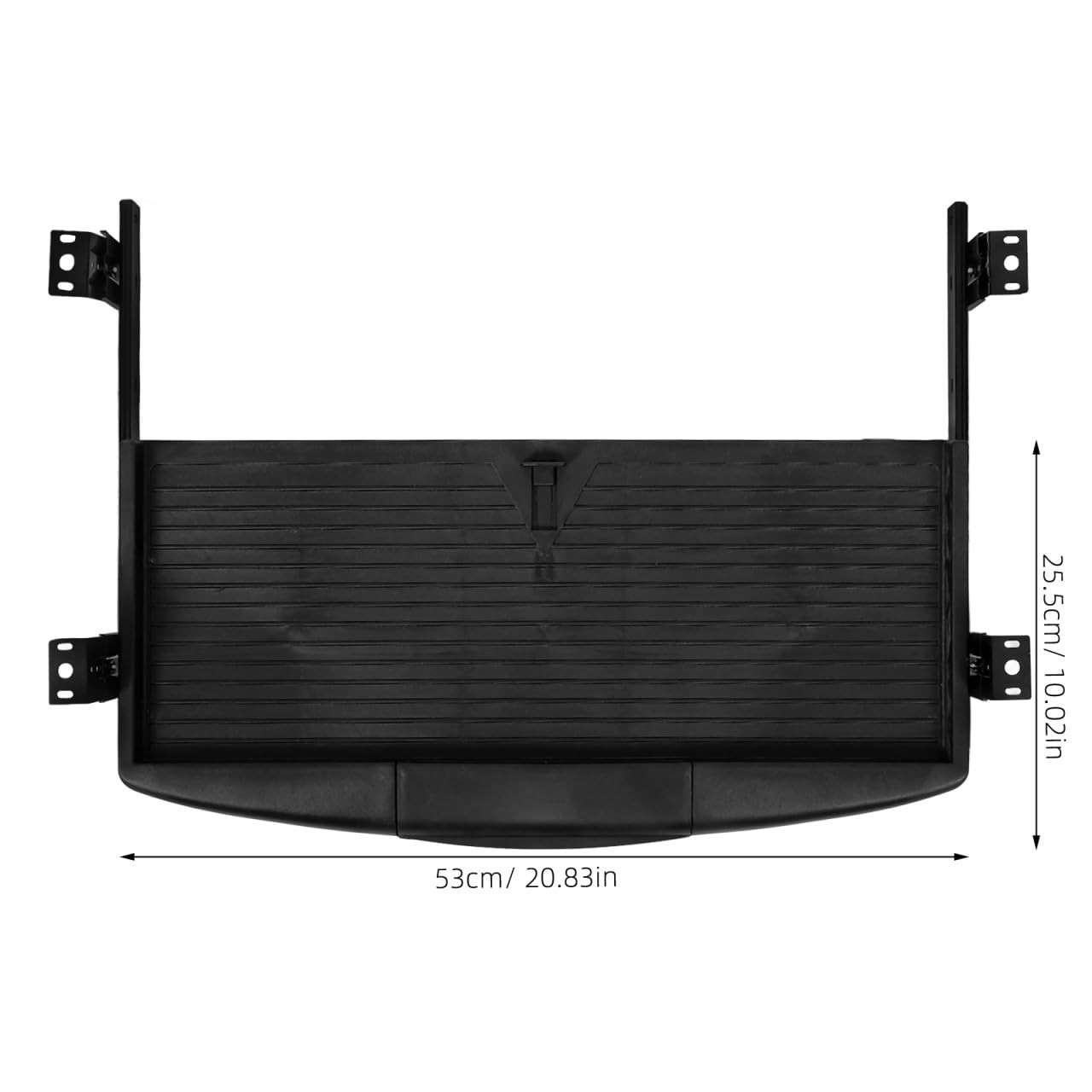 DIYEAH Under Desk Keyboard Tray Slide Out Drawer 53.00X25.50X4.00CM, Black