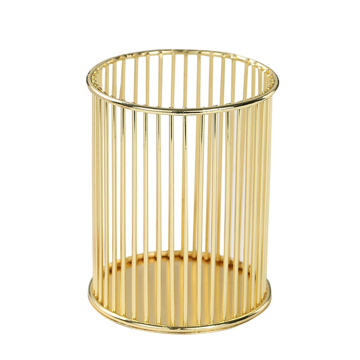 Elegant Gold Pen Stand, Makeup Brush Holder, Desk Organizer For Home Office