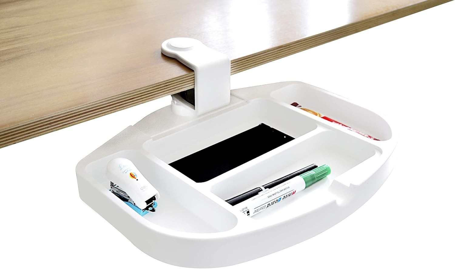 Screw-On Under Desk 360-Degree Swivel Drawer Perfect Office Storage Accessory