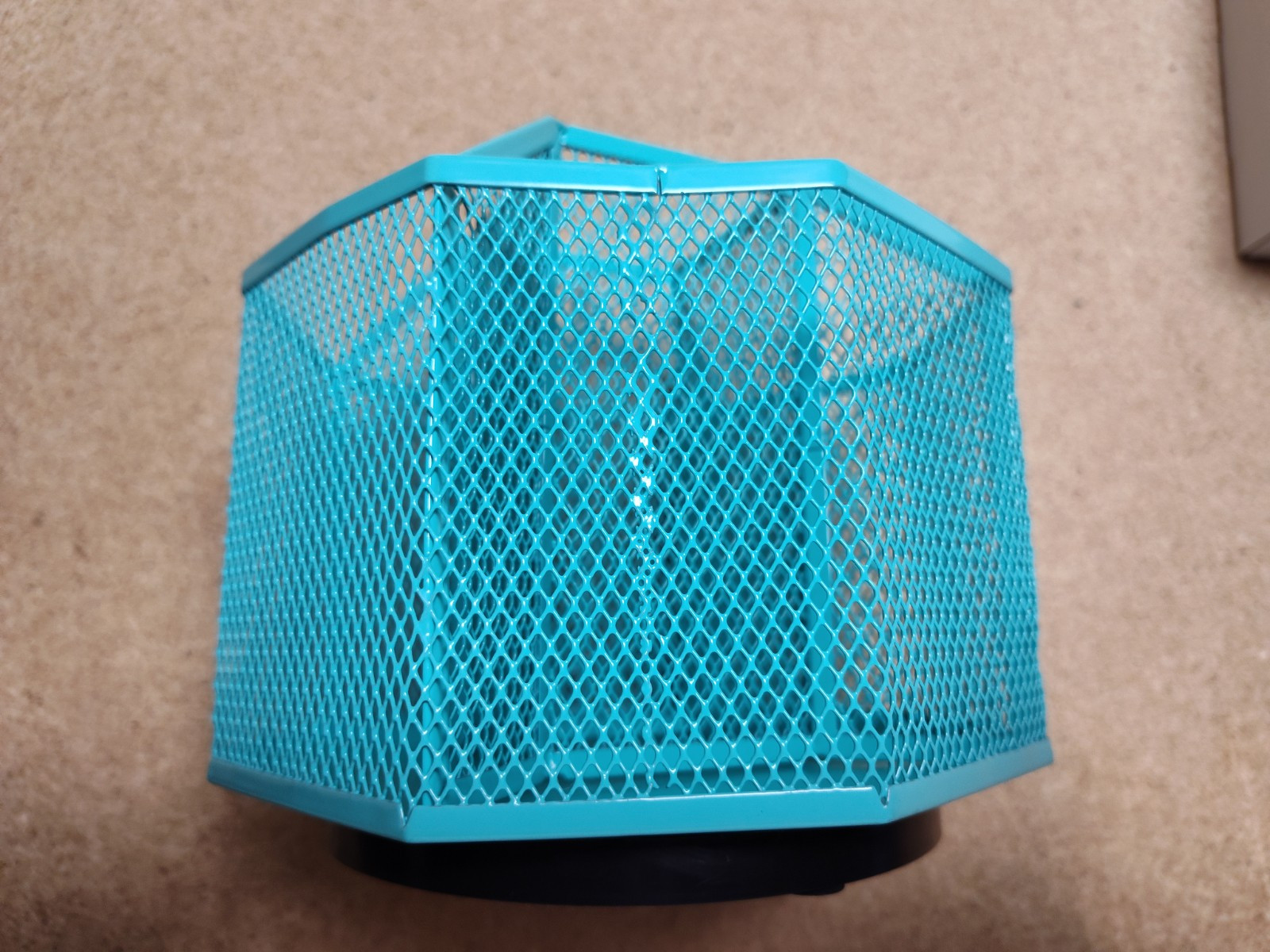 Annova Rotating Mesh Desk Organizer with 5 Compartments (Turquoise)