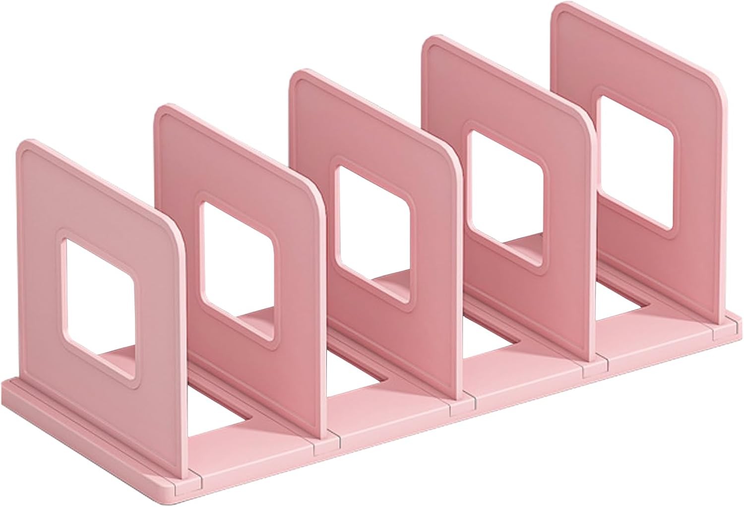 Desk File Sorter Vertical Desktop Folder Organizer 4 Section Plastic Book Holder