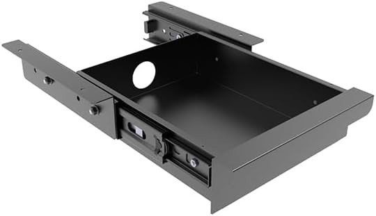 Under Desk Mounted Sliding Pull-Out Drawer for Office Desk or Table – Storage…