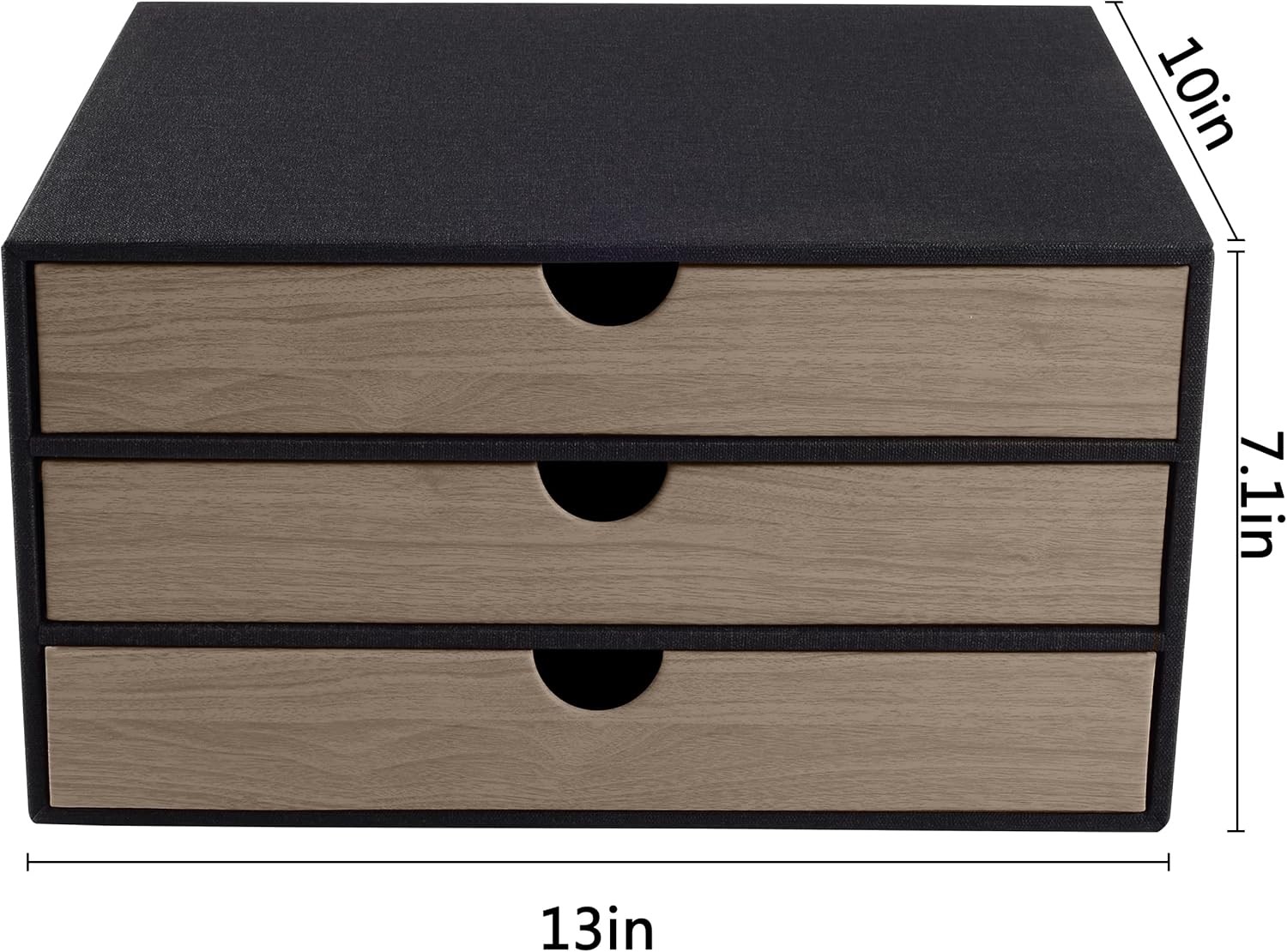 Fashion Multicolor Collocation Leather Desk Organizer File Cabinet Executive