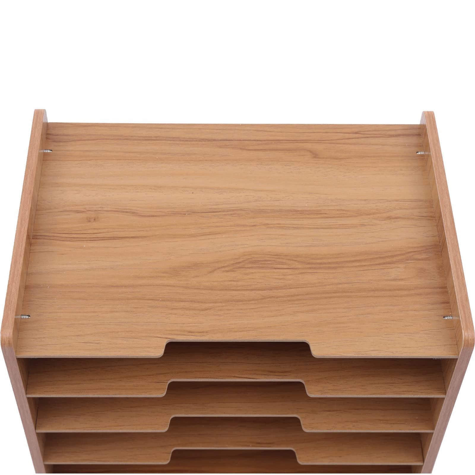 7Tier Widen Wood Office 36*25*38.5cm/14.17*9.84*15.16in, Natural Color