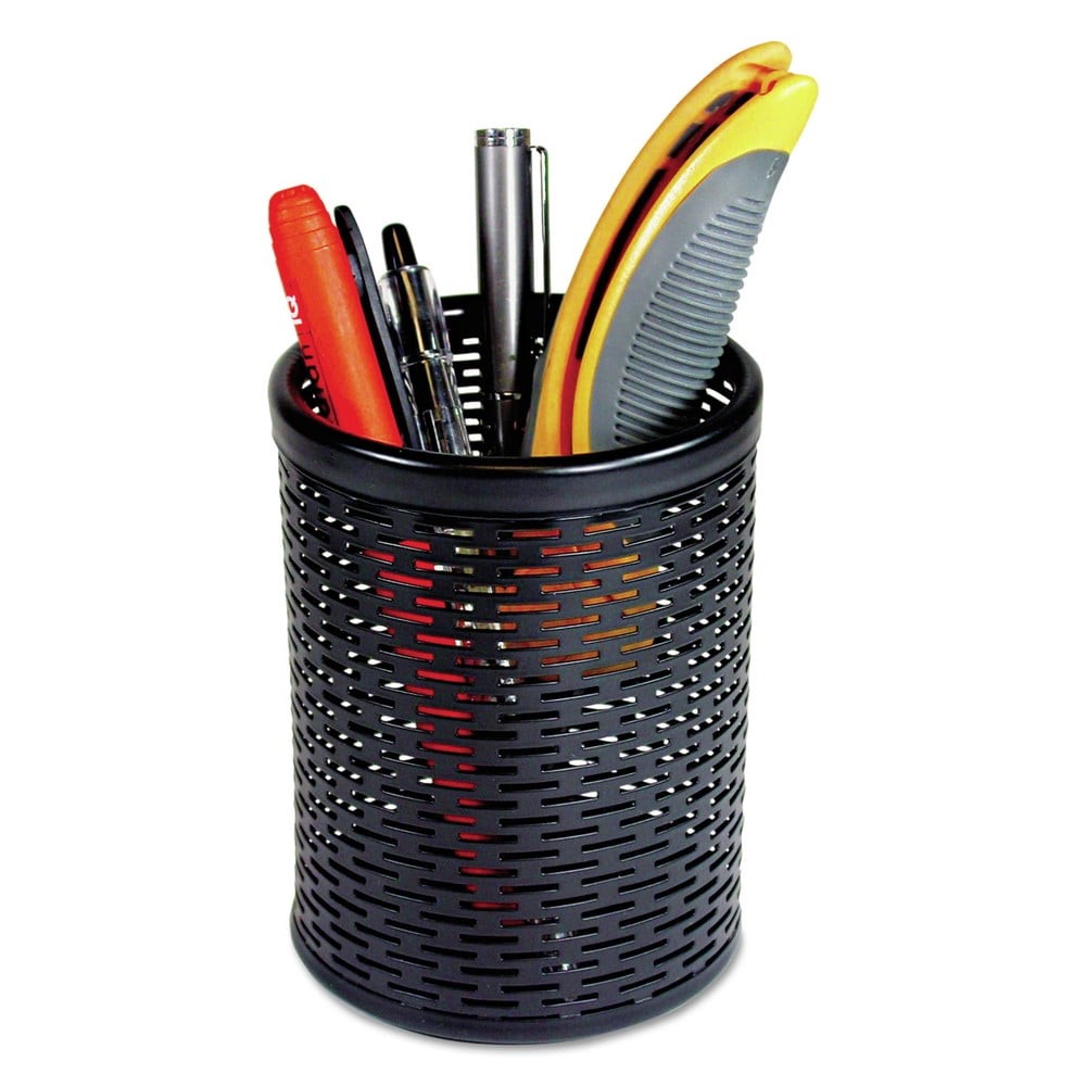ART20005 Urban Collection 3.5 in. Diameter x 4.5 in. H Punched Metal Pencil Cup
