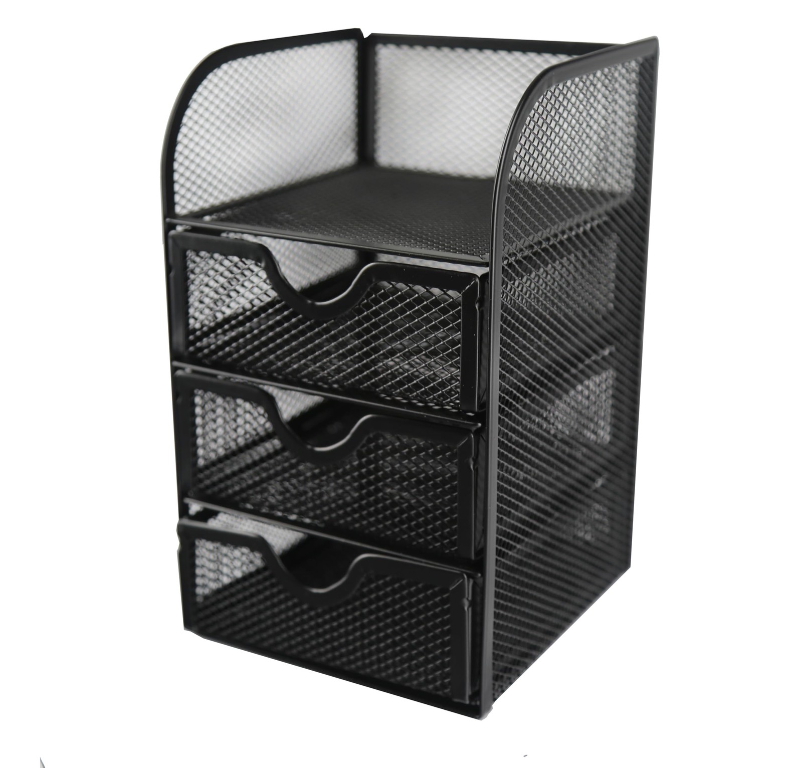 Huron Desktop Mini 3-Drawer Supplies Organizer (1/4/24/96) (1 pc) Black