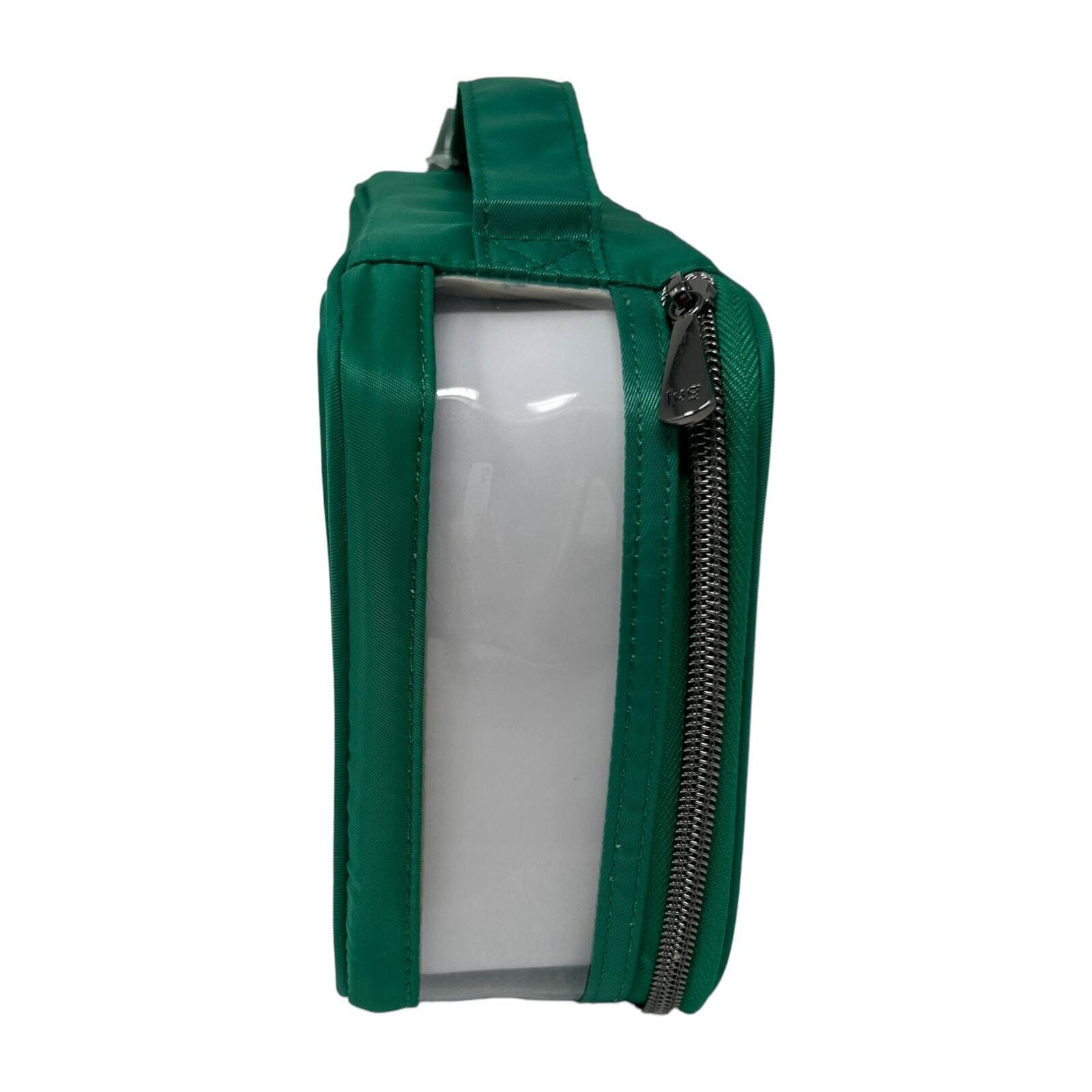 Lug Clear View Zip Storage Pouch Kelly Green Organizer Pencil Craft Desk Travel