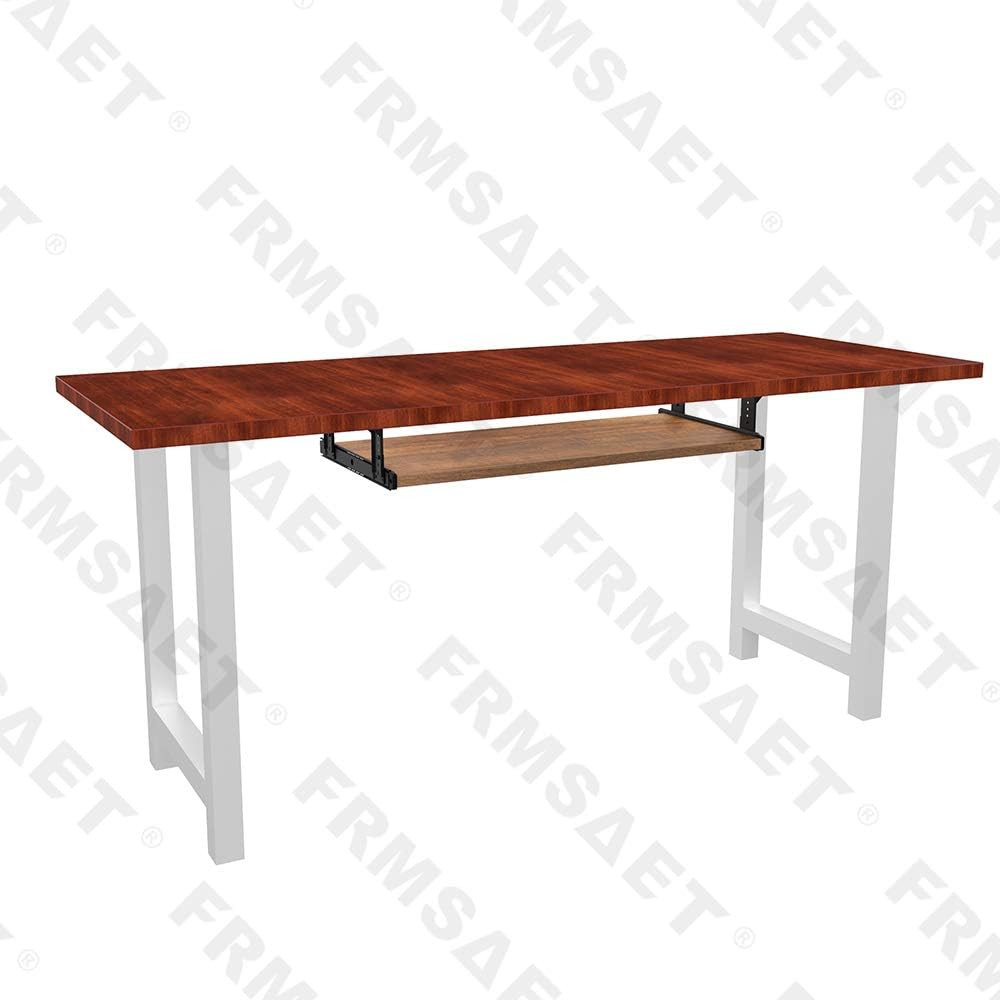 Adjustable 30″ Brown Keyboard Drawer Tray for Under Desk Storage Solutions