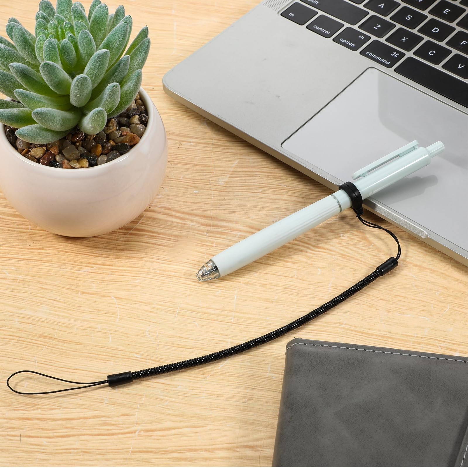 4 Pcs Pen Lanyard Pen Leash Elastic Lanyard Tether With Silicone Rings Retrac…