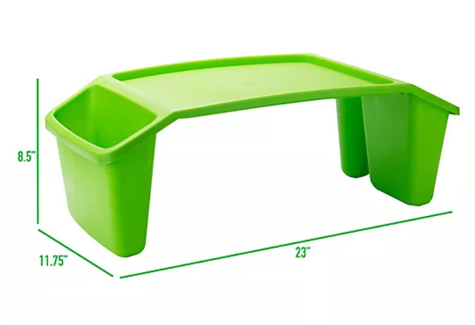 Mind Reader Plastic Kids’ Lap Desk Green, 2-Pac k