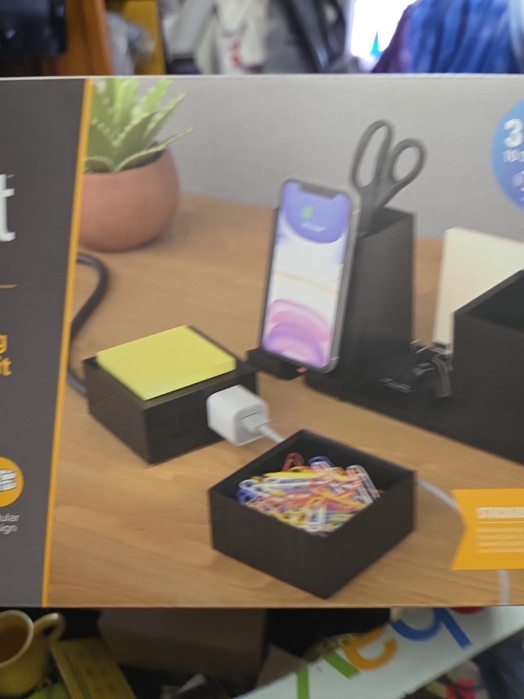 Bostitch Konnect 4-piece Wireless Charging Desk Organizer Kit NEW Sealed