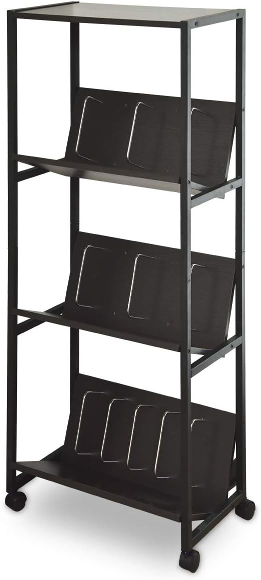 ottostyle.jp File rack 4 tiers Dark walnut x black A4 Keep your desk