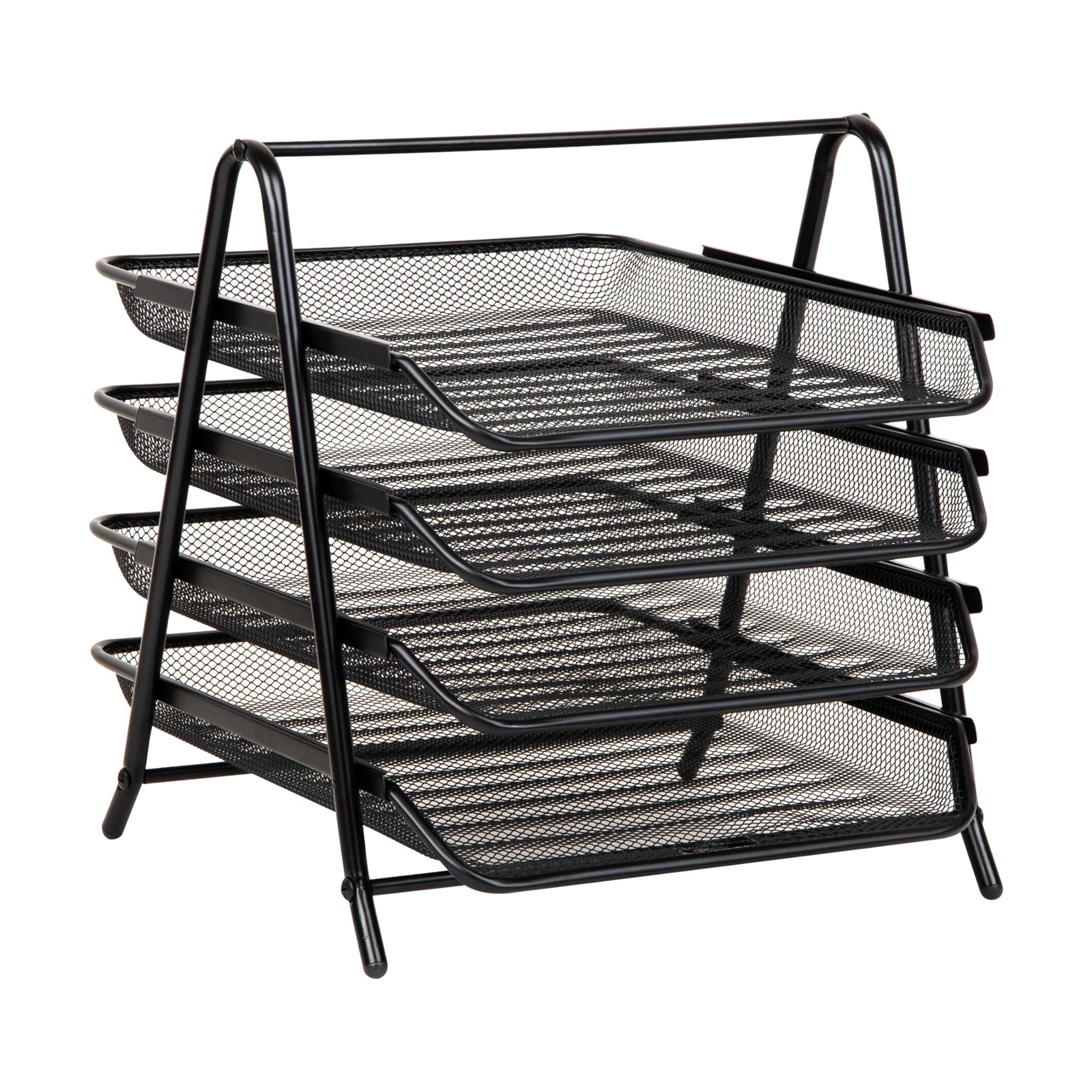 Mind Reader 4-Tier Paper Tray, Desktop Organizer, File Storage, Workspace, Of…