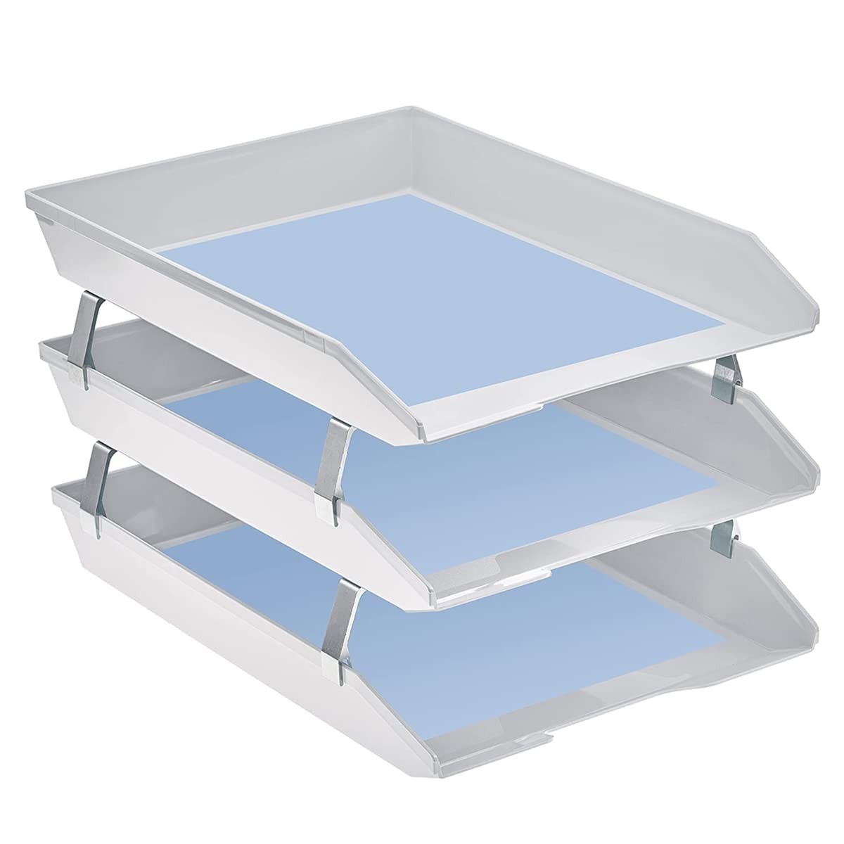 Facility 3 Tier Letter Tray, Front Load, Letter Size/A4, Desktop File Organiz…