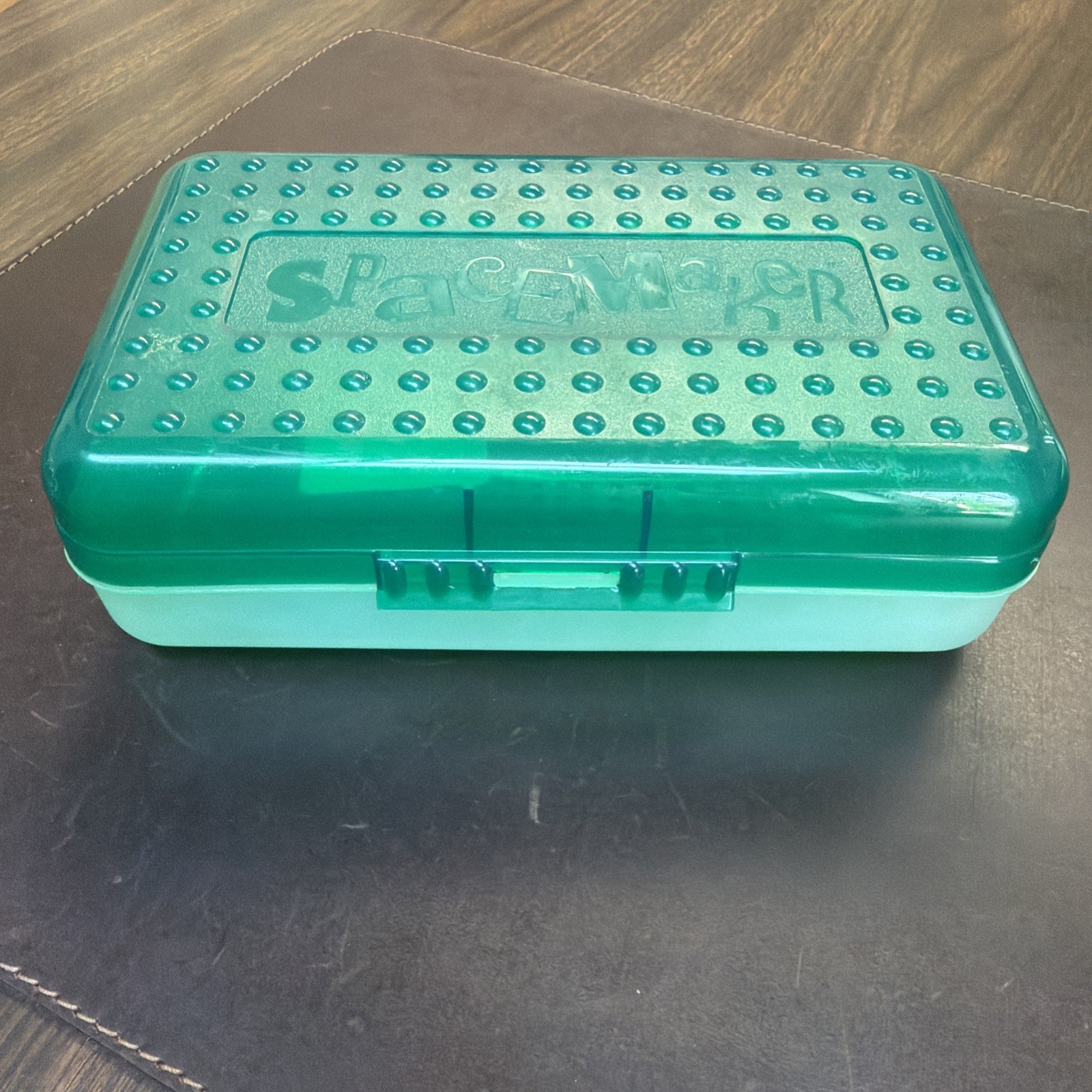 SpaceMaker 8.5×5.5×2.5 | Eldon Office | Green Storage Box Organizer Pencil Case