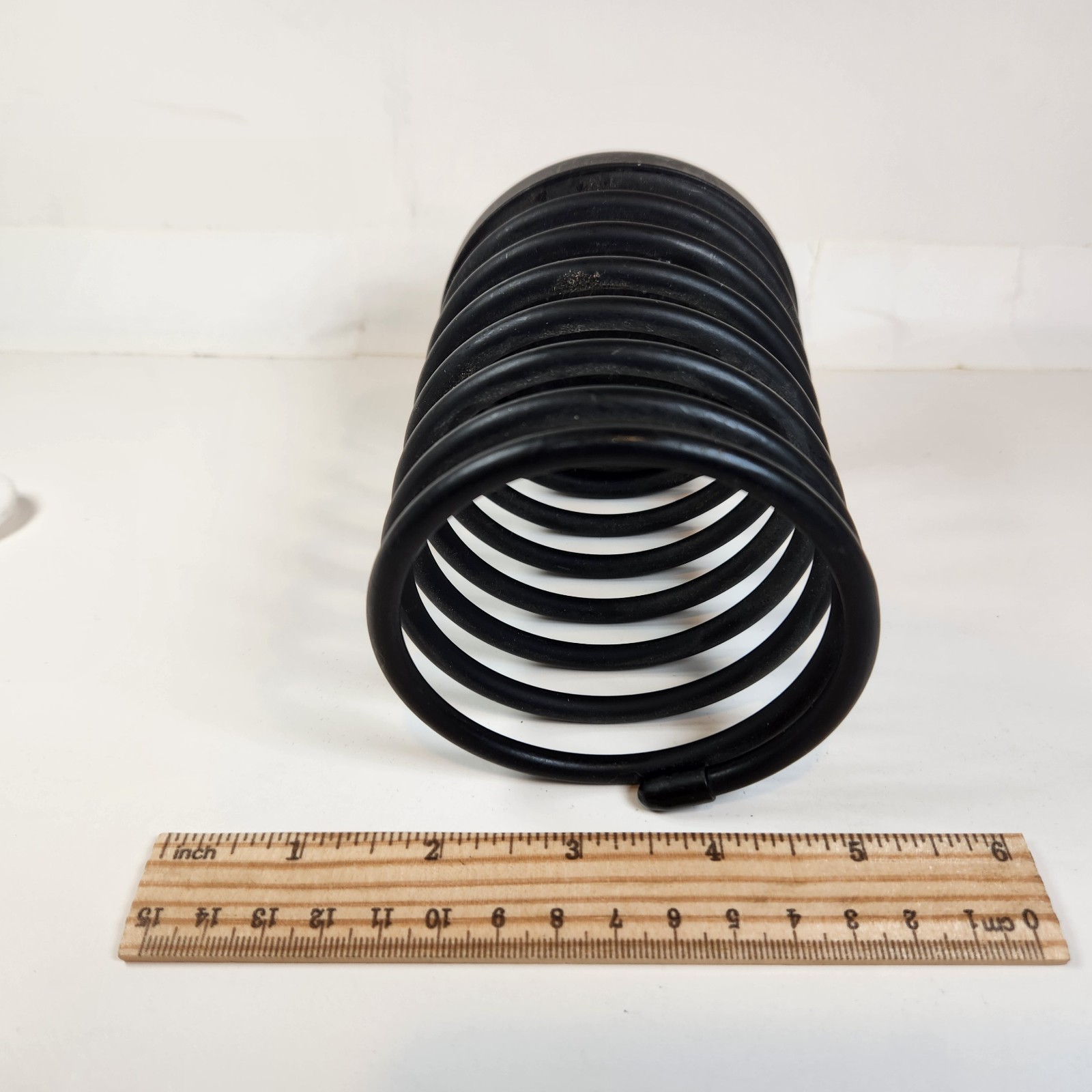 Spectrum Pencil Cup, Spiral Wire with Tilt-Resistant Base, Black Matte Finish