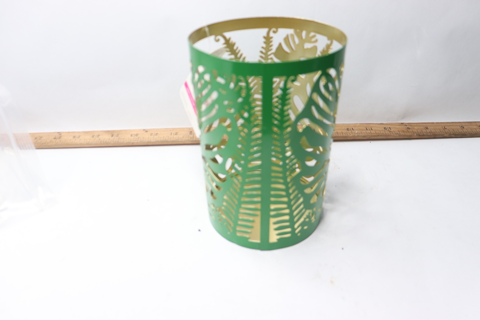 Ashland Summer Stationery Hollow Pencil Pot Desk Organizer Plastic Gold/Green